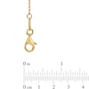 Thumbnail Image 2 of Charles Garnier Twist Circle Necklace in Sterling Silver with 18K Gold Plate - 27"
