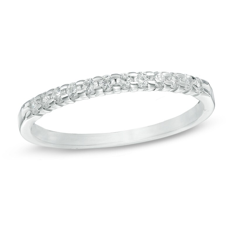 Main Image 1 of 1/5 CT. T.W. Diamond Anniversary Band in Sterling Silver