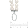 Thumbnail Image 2 of 10.5-11.5mm Freshwater Cultured Pearl Double Strand Necklace with Sterling Silver Clasp