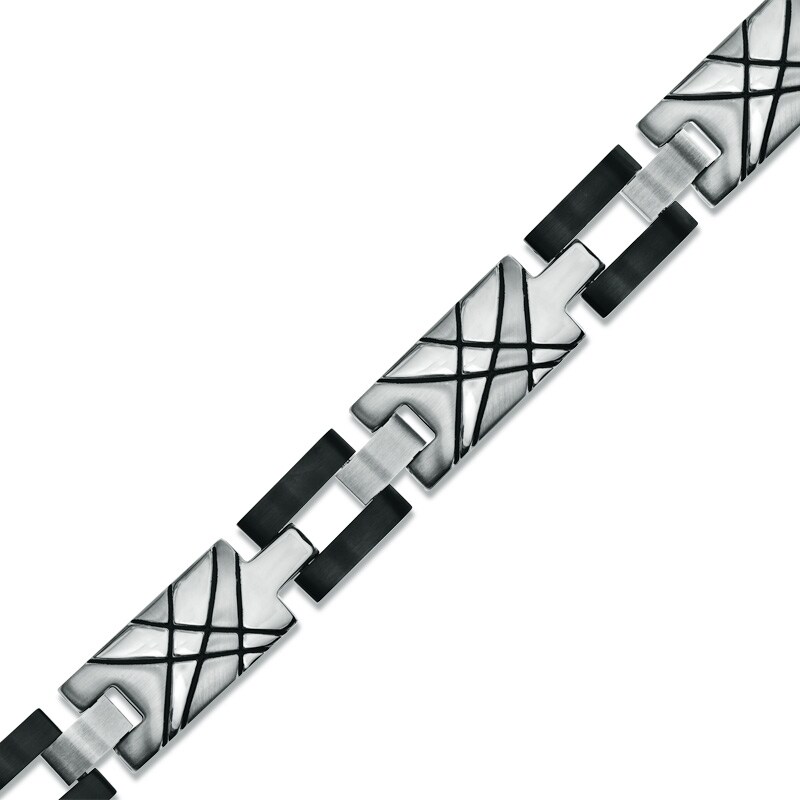 Main Image 1 of Bracelet in Two-Tone Stainless Steel - 8.5"
