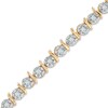 Thumbnail Image 1 of 3/8 CT. T.W. Diamond "S" Line Bracelet in 10K Gold