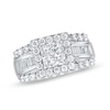 Thumbnail Image 0 of 1 CT. T.W. Princess-Cut Diamond Frame Engagement Ring in 14K White Gold