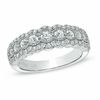 Thumbnail Image 1 of Vera Wang Love Collection 1 CT. T.W. Diamond Scallop Anniversary Band in 14K White Gold