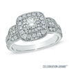 Thumbnail Image 0 of Celebration Ideal 1 CT. T.W. Diamond Frame Vintage-Style Engagement Ring in 14K White Gold (I/I1)