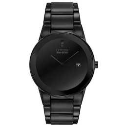 Men's Citizen Eco-Drive® Axiom Black IP Watch with Black Dial (Model: AU1065-58E)