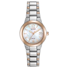 Ladies' Citizen Eco-Drive® Silhouette Watch (Model: EW1676-52D)