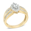 Thumbnail Image 1 of 1 CT. T.W. Marquise Diamond Frame Engagement Ring in 10K Gold