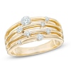 Thumbnail Image 1 of 1/2 CT. T.W. Diamond Layered Orbit Ring in 10K Gold