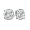 1/5 CT. T.W. Diamond Cluster Cushion-Style Frame Stud Earrings in Sterling Silver
