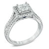 Thumbnail Image 1 of Vera Wang Love Collection 1 CT. T.W. Quad Princess-Cut Diamond Engagement Ring in 14K White Gold