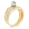 Thumbnail Image 2 of Marquise Composite Diamond Accent Beaded Bridal Set in 10K Gold