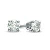 Thumbnail Image 1 of Celebration Ideal 1/5 CT. T.W. Certified Diamond Solitaire Stud Earrings in 14K White Gold (K/I1)
