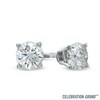 Thumbnail Image 1 of Celebration Ideal 1/3 CT. T.W. Certified Diamond Solitaire Stud Earrings in 14K White Gold (K/I1)