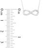 Thumbnail Image 1 of Diamond Accent Infinity Necklace in 10K White Gold
