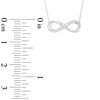 Thumbnail Image 2 of Diamond Accent Infinity Necklace in 10K White Gold