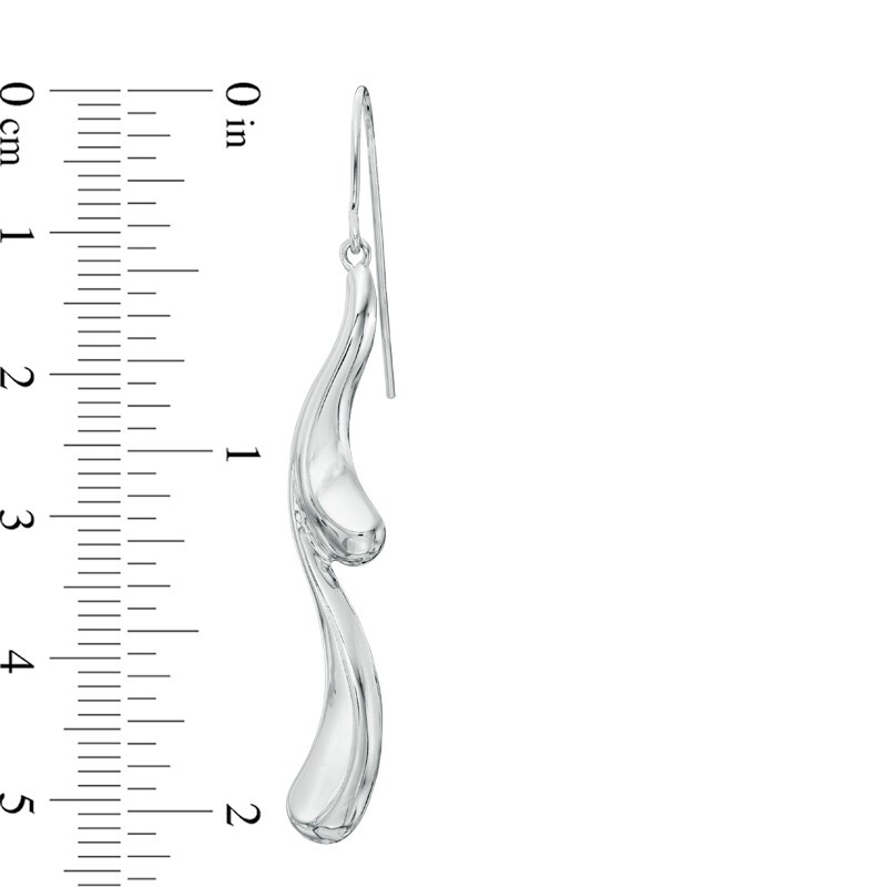 Main Image 2 of Double Drop Earrings in Sterling Silver