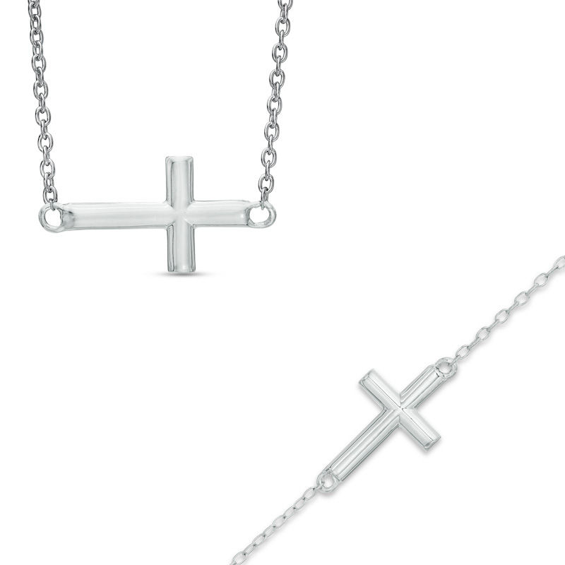 Zales sideways cross bracelet hotsell