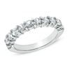 Thumbnail Image 1 of White Lab-Created Sapphire Band in Sterling Silver