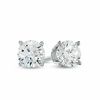 Thumbnail Image 1 of Celebration Ideal 1 CT. T.W. Certified Diamond Solitaire Stud Earrings in 14K White Gold (K/I1)