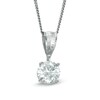 Thumbnail Image 1 of Celebration Ideal 1/2 CT. Certified Diamond Solitaire Pendant in 14K White Gold (K/I1)