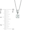 Thumbnail Image 1 of Celebration Ideal 1/2 CT. Diamond Solitaire Pendant in 14K White Gold (K/I1)