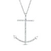 Thumbnail Image 1 of 1/10 CT. T.W. Diamond Anchor Pendant in 10K White Gold