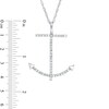 Thumbnail Image 2 of 1/10 CT. T.W. Diamond Anchor Pendant in 10K White Gold