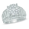 Thumbnail Image 0 of 2 CT. T.W. Diamond Cluster Engagement Ring in 14K White Gold