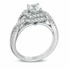 Thumbnail Image 1 of Vera Wang Love Collection 1 CT. T.W. Princess-Cut Diamond Double Frame Twist Ring in 14K White Gold
