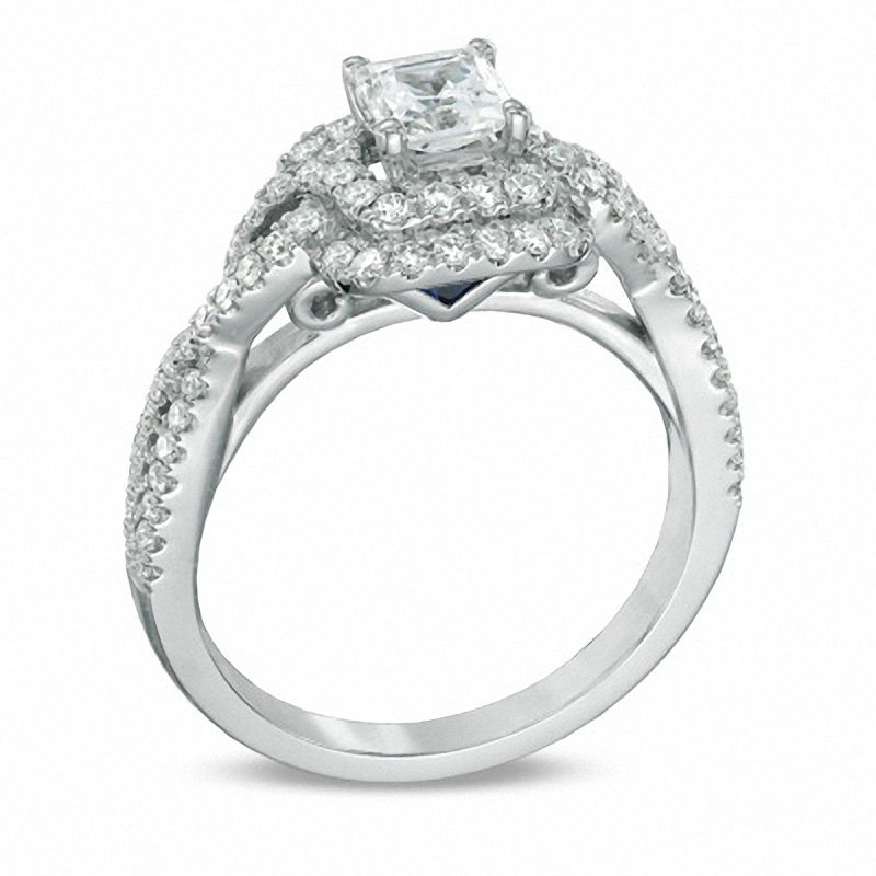 Vera Wang Love Collection 1 CT. T.W. Princess Cut Diamond Double