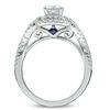 Thumbnail Image 2 of Vera Wang Love Collection 1 CT. T.W. Princess-Cut Diamond Double Frame Twist Ring in 14K White Gold