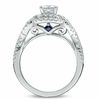 Thumbnail Image 3 of Vera Wang Love Collection 1 CT. T.W. Princess-Cut Diamond Double Frame Twist Ring in 14K White Gold