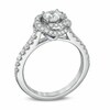 Thumbnail Image 2 of Vera Wang Love Collection 1 CT. T.W. Diamond Swirl Frame Engagement Ring in 14K White Gold