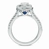Thumbnail Image 3 of Vera Wang Love Collection 1 CT. T.W. Diamond Swirl Frame Engagement Ring in 14K White Gold