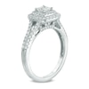 Celebration Lux® 1 CT. T.W. Princess-Cut Diamond Double Frame Engagement Ring in 14K White Gold (I/SI2)