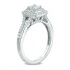 Thumbnail Image 1 of Celebration Lux® 1 CT. T.W. Princess-Cut Diamond Double Frame Engagement Ring in 14K White Gold (I/SI2)