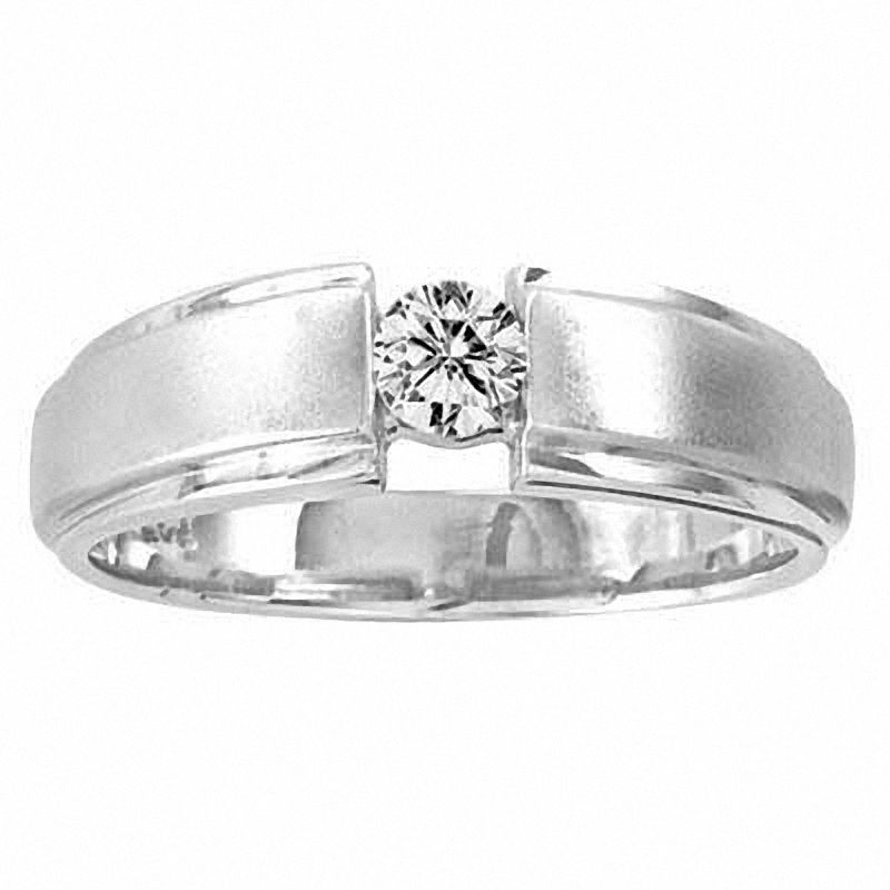 Mens wedding bands solitaire diamond clearance