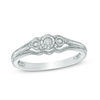 Thumbnail Image 0 of Cherished Promise™ 1/20 CT. T.W. Diamond Three Stone Promise Ring in Sterling Silver
