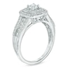 Thumbnail Image 1 of Celebration Ideal 1 CT. T.W. Diamond Double Frame Engagement Ring in 14K White Gold (I/I1)