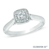 Thumbnail Image 0 of Celebration Lux® 1/3 CT. T.W. Diamond Frame Engagement Ring in 18K White Gold (I/SI2)