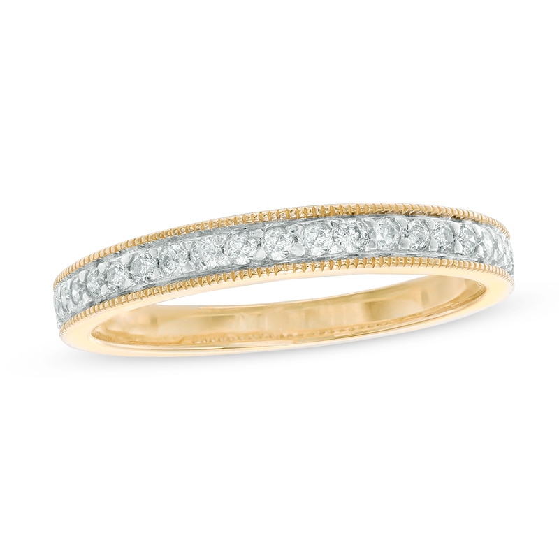 Main Image 1 of 1/5 CT. T.W. Diamond Vintage-Style Anniversary Band in 14K Gold