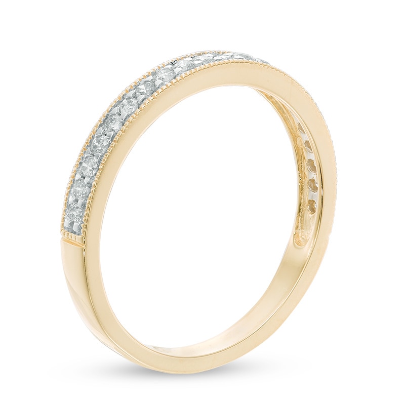 Main Image 2 of 1/5 CT. T.W. Diamond Vintage-Style Anniversary Band in 14K Gold