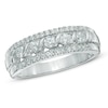 Thumbnail Image 1 of 1/2 CT. T.W. Diamond Five Stone Swirl Band in 10K White Gold