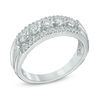 Thumbnail Image 2 of 1/2 CT. T.W. Diamond Five Stone Swirl Band in 10K White Gold