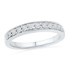 Diamond Accent Anniversary Band In Sterling Silver