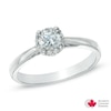 Thumbnail Image 0 of 1/3 CT. T.W. Certified Canadian Diamond Engagement Ring in 14K White Gold (I/I1)