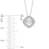 Thumbnail Image 1 of 1/3 CT. T.W. Diamond Linear Three Stone Pendant in 10K White Gold