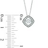 Thumbnail Image 2 of 1/3 CT. T.W. Diamond Linear Three Stone Pendant in 10K White Gold