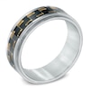 Thumbnail Image 1 of Men's 9.0mm Carbon Fiber Comfort Fit Wedding Band in Stainless Steel - Size 10