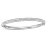 Thumbnail Image 1 of Crystal Bangle in White Rhodium Brass